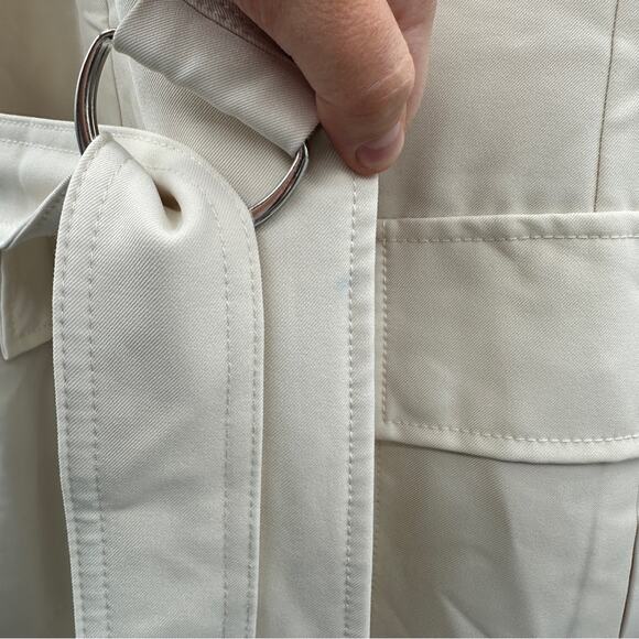 RTR Marina Moscone Collective Cream Long Wrap Vest Coat Sz M - Picture 12 of 16